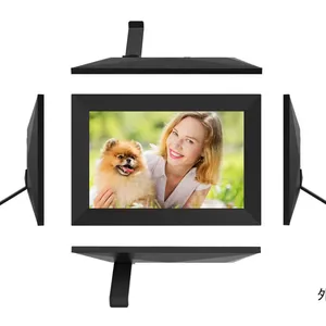 Nouveau design large vue haute résolution écran tactile wifi 32G stockage partager à tout moment cadre photo numérique à vendre cadre photo 7 pouces