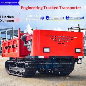 Tractor Agrícola Todoterreno con Orugas para Huertos y Montaña, Pequeño, Cuatro Ruedas, Tipo Climbing King, con Volquete - Product Image 1