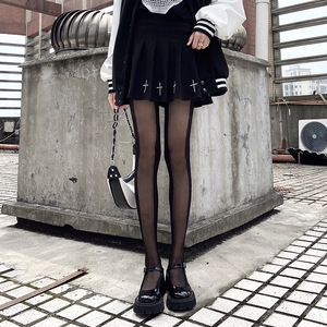 Mu Ruan Women's Knee High Black Stockings Nylon Transparent Odor Proof Friction Resistant Spring 2024 Youth Style - Product Image 2