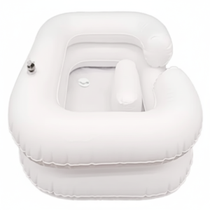 Bassin de shampooing en plastique pratique pour les femmes enceintes alitées, les patients âgés, la période post-partum, matériau durable en PP et en métal - Product Image 1