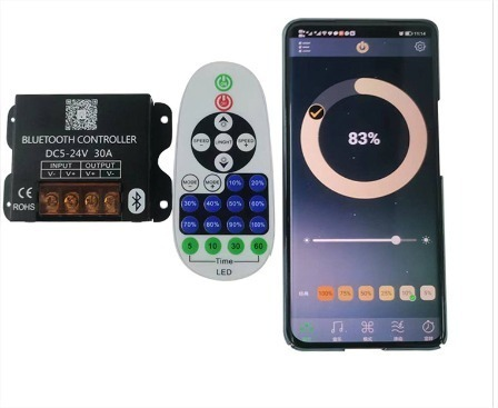 Silicone Neon LED Light Remote Controller 12v Remote Controller with 30A APP Controller