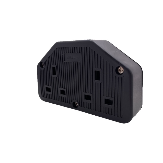ZNPON 13A UK Standard Electrical Trailing Socket 2 Way BS Socket Power Outlet AC 250V Socket Without Plug and Cable Z1024