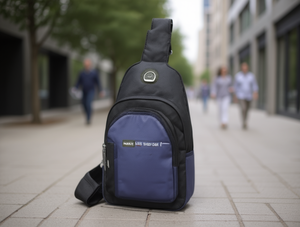 Borsa da petto da uomo con quattro tasche, chiusura con cerniera in nylon, uso quotidiano, per tutte le stagioni - Product Image 2