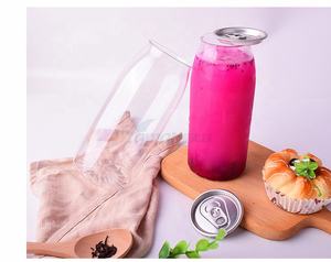 Lata de plástico transparente desechable, tapa de aluminio para bebidas, té de burbujas, café helado, batidos, ensalada fría, leche, jugo de Chocolate - Product Image 1