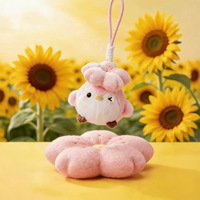 Nouveau Pendentif en Peluche Oiseau Fleur de Cerisier Airongle, Rembourrage Coton PP, Poupée Dessin Animé Exquise, Cadeau d'Anniversaire pour Amis, 14 Unisexe