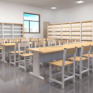 Guijie Hot Sale Langlebige Schul bibliothek Möbel Einfaches Design Lesesaal Tische und Schüler Schreibtisch für Studenten - Product Image 6