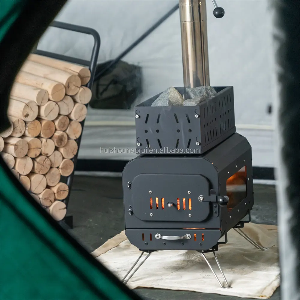 Cina fabbrica di Sauna a secco stufa a legna portatile per tenda all'aperto riscaldamento stufa per Sauna