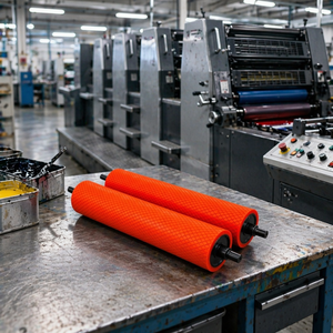 <span class=keywords><strong>Rullo</strong></span> in <span class=keywords><strong>Gomma</strong></span> Siliconica Industriale di Alta Qualità, <span class=keywords><strong>Rullo</strong></span> per Laminazione a Caldo per Attrezzature di Stampa - Product Image 2