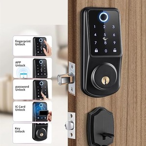 מנעול דלת לבית, מנעול חכם רב מכר, מנעול חכם עם טביעת אצבע, מנעול דלת חכם עם Wifi של טויה, מנעול עם מקלדת, מנעול דיגיטלי אלקטרוני חכם עם קוד - Product Image 1