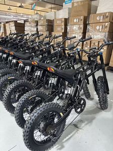 高性能スチール製電動ダートバイク二輪スクーター長寿命オフロードタイヤ防水デュアルサスペンション2000W 72km/h - Product Image 3