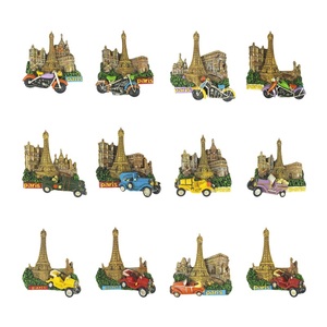 แม่เหล็กติดตู้เย็นรูปหอไอเฟลทำจากเรซิน3D สั่งทำของที่ระลึกสไตล์สติ้กเกอร์แม่เหล็กขนาดกลาง - Product Image 2