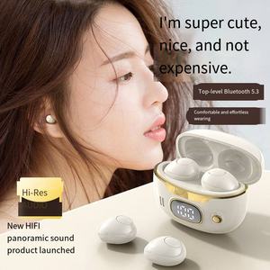 Audífonos DENIXI Ultra-mini Personalizados con Cancelación Activa de Ruido, Control Táctil LED, Resistentes al Agua IPX2, Estilo Intraaural - Product Image 3