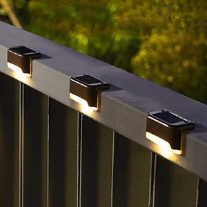 新しい<span class=keywords><strong>LED</strong></span>ステップライト 防水 ガーデンソーラーライト フェンスライト 屋外デッキライト 階段ソーラーランプ - Product Image 5
