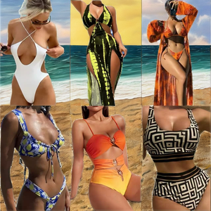 Meilleur maillot de bain personnalisé pour femmes, ensemble 2 pièces, sexy, transparent, 100% polyester, respirant, maillot de bain intégral - Product Image 2