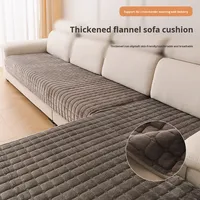 Moderner Luxus-Flanell-Sofabezug, leichter Plüsch, rutschfest, grenzüberschreitender Sitzbezug für Herbst und Winter für Ecksofas