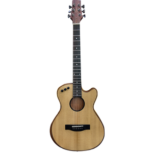 Wholesale 40\" Solid Spruce <b>Top</b> Thin Body Acoustic Guitar with 2 Band Pickup for Travelers - Product Image 2