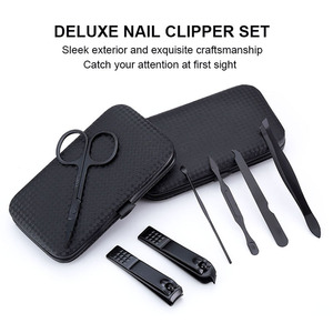 2023 Popular Manicure Set 7 PCS Trimming Tools Grooming Kit Pedicure <strong>Nail</strong> Clipper With Luxurious Travel <strong>Case</strong> - Product Image 2