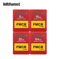 Aksesoris Game Retro untuk PS2 FMCB V1.966 Kartu Memori Free Mcboot untuk PS2 SONY Playstation2 8-64MB dengan Perangkat Lunak OPL GSM