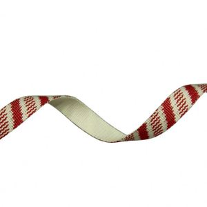 Custom Curved Jacquard Heavy Duty Twill Herringbone Strips Design logo Hemp Cotton Canvas <b>Webbing</b> Strap - Product Image 2