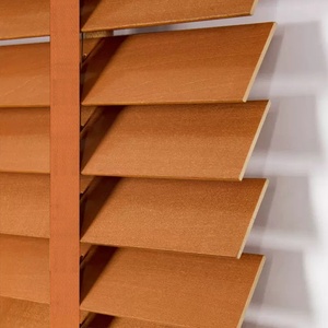 Stores occultants en bois massif avec protection solaire, stores enrouleurs électriques sans perçage, style vintage, sur mesure - Product Image 3
