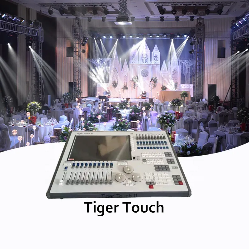 led stage light control tiger touch dmx remote dj controller 2 lighting console