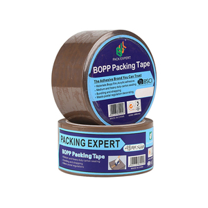 <b>Strong</b> Bearing Capacity Low Noise Brown BOPP Material Waterproof Single Sided Packaging Tape Cheap High Adhesion Sealing Carton - Product Image 2