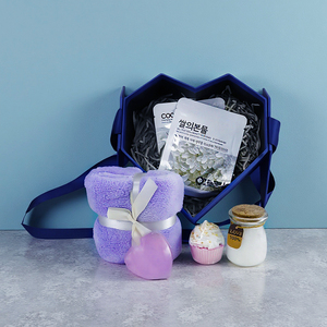 Pacchetto <span class=keywords><strong>di</strong></span> lusso per la cura del cestino amore <span class=keywords><strong>sapone</strong></span> alla lavanda sale torta <span class=keywords><strong>bomba</strong></span> da bagno per la cura <span class=keywords><strong>di</strong></span> sé per le donne sane - Product Image 1