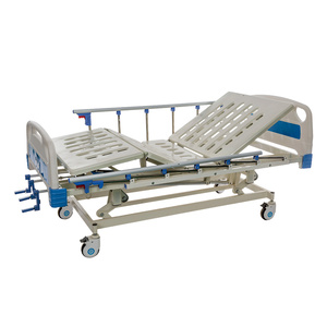 <span class=keywords><strong>Lit</strong></span> <span class=keywords><strong>d</strong></span>'hôpital manuel à trois manivelles avec table à manger intégrée, fabriqué en Chine, excellent rapport qualité-prix - Product Image 3
