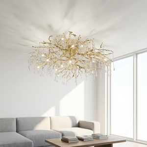 Lámpara <span class=keywords><strong>Colgante</strong></span> Creativa Nórdica de Cristal en Forma de Rama, Lámpara de Araña para Isla de Cocina, Hogar, Villa, Loft, Sala de Estar - Product Image 2