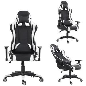 Özel Logo OEM ayarlanabilir 90 ~ 180 derece yüksek geri 3D/4D kol dayama Modern ergonomik döner e-spor yarış bilgisayar PC oyun sandalyesi