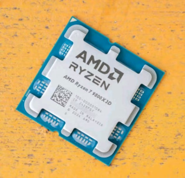 AMD for Ryzen 7 9800X3D 8-Core 16-Thread Desktop Processor 4 Nanometers 120W 3 Years Warranty Unlocked for PC Boxed Package
