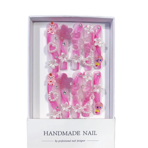 Offre Spéciale – <span class=keywords><strong>Faux</strong></span> <span class=keywords><strong>Ongles</strong></span> Longs en Forme de Cercueil Faits Main, Robustes et Prêts à Poser, Idéals pour Salons - Product Image 1
