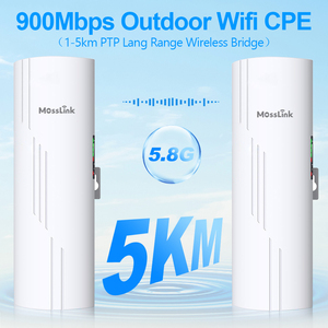 5km ngoài trời dài rang PTP cầu không dây IP65 không thấm nước 5.8G PoE mạng không dây cầu cho xây dựng Wifi mở rộng - Product Image 5