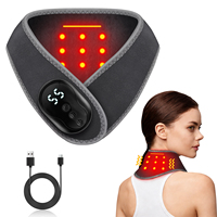Masseur de cou numérique rechargeable en ABS avec affichage, compresse chaude et vibration, appareil de massage cervical pour soulager la fatigue à domicile
