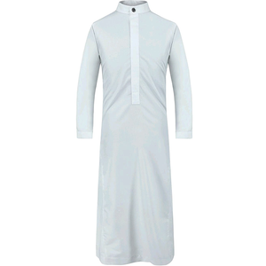 Luxury Muslim <b>Men</b> <b>Thobe</b> Arabic Kaftan Jubba Full Length Traditional Islamic Clothing Custom Design OEM ODM Factory Supplier - Product Image 6