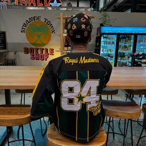 Jersey de Fútbol Americano Personalizado con Logotipo, Estilo Oversize, Bordado, Retro, Urbano, Tejido de Malla con Estampado - Product Image 4