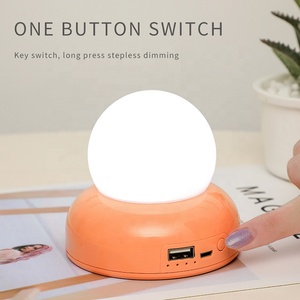 Sistema solare luna nebulosa 3d Art cristallo sfera di notte lampada luminosa sfera di cristallo 3d Silicone lampada da notte Led luce notturna - Product Image 3