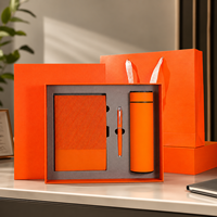 Coffret Cadeau Sans Fil Idéal pour Entreprises : Tasse Isotherme, Stylo, Clé USB, Carnets A5 en Papier Épais, Personnalisable