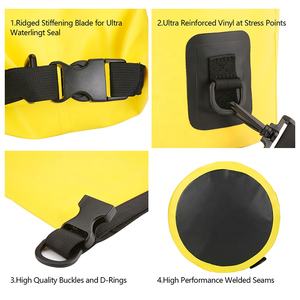 Открытый сухой мешок с логотипом на заказ 2L 5L 10L 15L 20L 30L 40L 60L 80L 100L ПВХ дорожная сумка для пеших прогулок и кемпинга водонепроницаемая сумка - Product Image 6