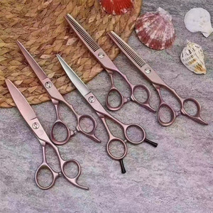 Hu – ensemble de ciseaux à cheveux en acier inoxydable de 6 pouces, ciseaux à effiler pour salon de beauté, 5 pièces - Product Image 1