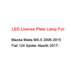 Venta de alta calidad, accesorios para coche de 12V, lámpara LED para matrícula para <span class=keywords><strong>Mazda</strong></span> Miata 124 <span class=keywords><strong>Fiat</strong></span> <span class=keywords><strong>Spider</strong></span> Abarth - Product Image 2