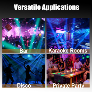 Luz de discoteca giratoria con cabezal móvil láser LED RGBW de alto brillo, 18 canales DMX512, IP20, refrigeración por ventilador forzado, estroboscópica para <span class=keywords><strong>DJ</strong></span> - Product Image 4