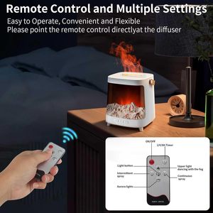 USB Desktop <b>Humidifier</b> Flame Effect <b>Mist</b> Diffuser with Galaxy Light for Home Bedroom - Product Image 4