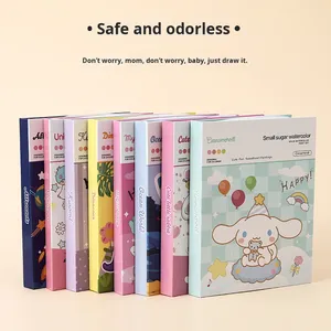 Acquerello piccolo quadrato libro di pittura <span class=keywords><strong>per</strong></span> bambini 24 <span class=keywords><strong>colori</strong></span> Non tossico a base d'acqua materiali libro da colorare - Product Image 3