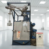 Machine de sablage automatique à crochets Q37 certifiée CE Zhiling pour jantes en alliage, sablage à billes d'acier pour élimination de la rouille de surface Sa2.5