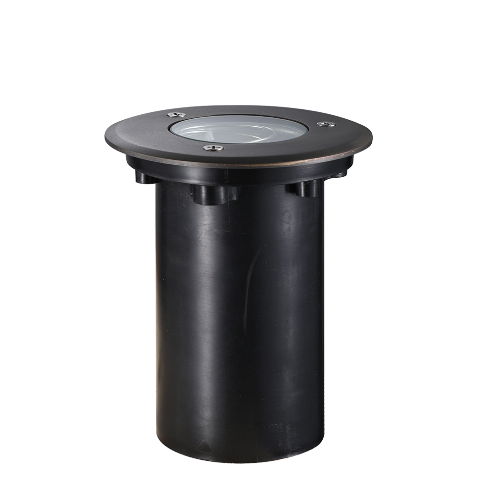 LT2206A Heavy-duty PVC&Solid Brass Waterproof IP65 Low Voltage Inground Light for Landscape Lighting Flood Driveway Lights