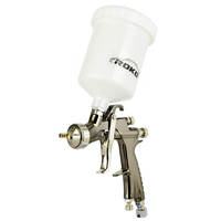 Pistola de Pulverización Neumática ROKO H-902 con Boquilla de 1.3/1.8mm, 600ml, Alimentación por Gravedad, LVLP, para Recubrimiento Transparente, Certificación OEM y CE