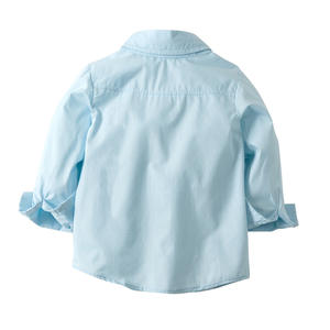 conjunto de ropa para niños, camisas de manga larga azul + Mono, conjunto de <span class=keywords><strong>2</strong></span> uds, conjunto de trajes para niños y caballeros - Product Image 3