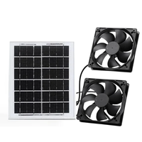 12025 ventilateur d'extraction de panneau d'énergie solaire 12V 120mm Mini ventilateur à énergie solaire Extracteur d'air à énergie solaire portable pour maisons pour animaux de compagnie