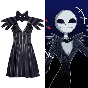 Disfraz de cosplay de Jack Skellington de Star's Edge, versión de género invertido, de la película Pesadilla Antes de Navidad, disfraz de Halloween - Product Image 1